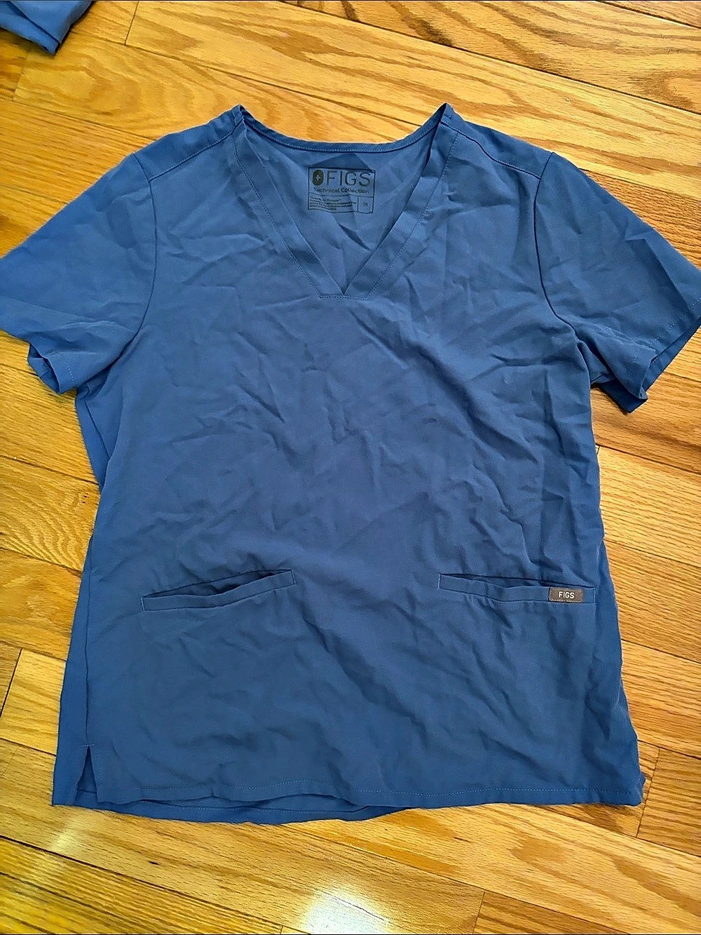 FIGS Casma Scrub Top Blue Short Sleeve